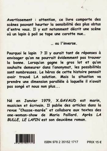 Le Lapin quatrième de couverture